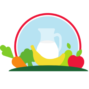 Obst, Gemüse und Milch für Schule und Kindergarten